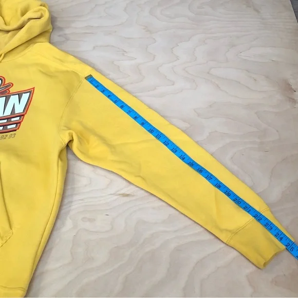 NWOT Nike Air Jordan Jump Man Hoodie and Jogger Set Yellow Mens Sz L.